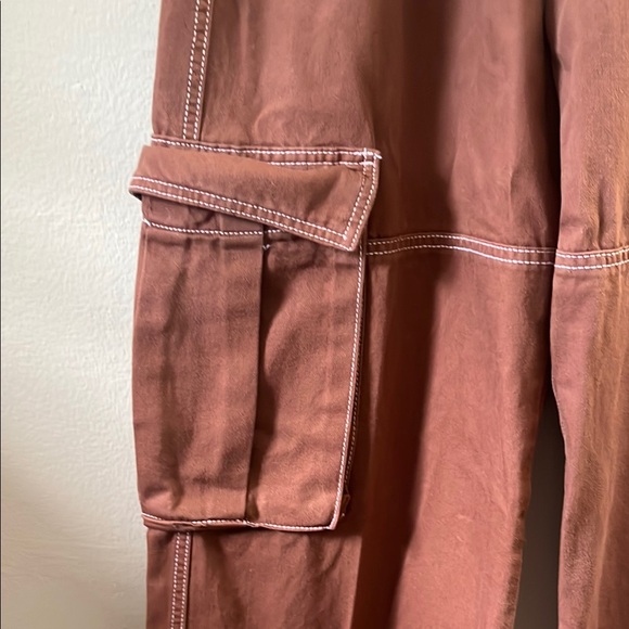 Wild Fable Brown Pants with Contrast Stitching - Picture 6 of 9